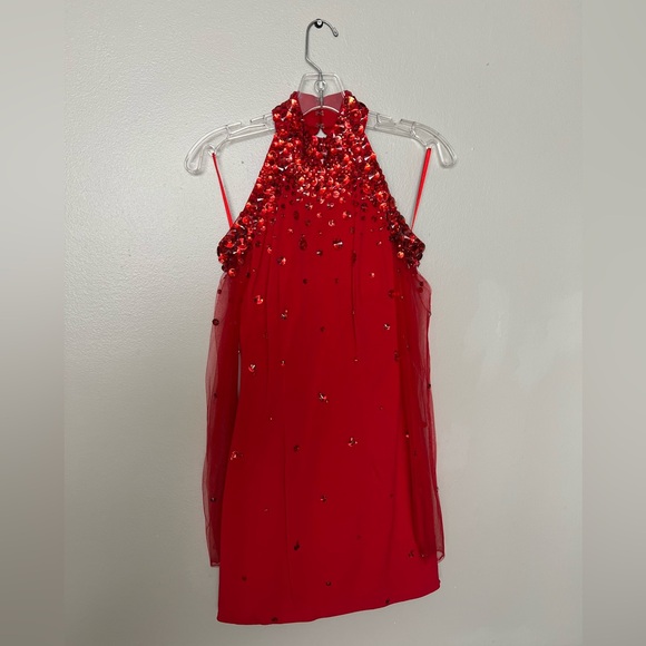 One-of-a-Kind Rhinestone Mini Dress - Picture 2 of 5
